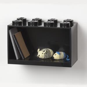 Brick 8 závěsná police, více variant - LEGO Barva: černá