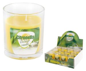Citronella vonná svíčka proti komárům ve skle 50 g