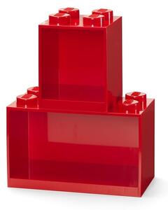 Brick závěsné police, set 2 ks, více variant - LEGO Barva: červená