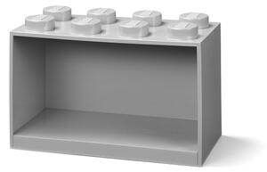 Brick 8 závěsná police, více variant - LEGO Barva: šedá