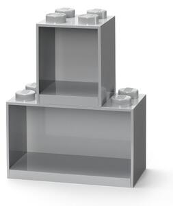 Brick závěsné police, set 2 ks, více variant - LEGO Barva: šedá