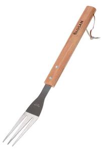 VAGGAN Grilovací vidlička 38cm - Nerezová ocel a dřevo