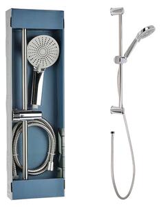 Bathroom Solutions® Sprchová hlavice a hadice s držákem 3 funkce pochromovaná