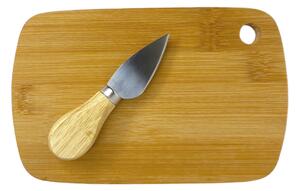 Excellent Houseware Prkénko s nožem na sýr 20x13 cm