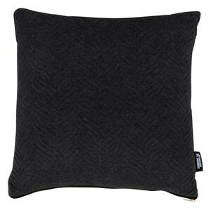 Černý polštářek s příměsí bavlny House Nordic Ferrel, 45 x 45 cm