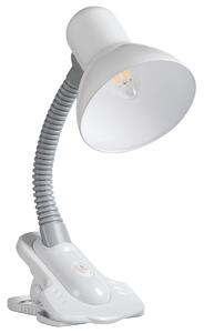 Stolní lampa s klipem Kanlux Suzi 07154 bílá