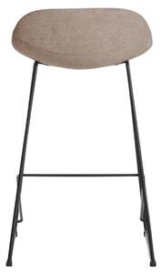 Kave Home Hnědá látková barová židle Zahara 65 cm II
