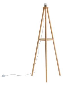 Skandinávská stojací lampa s trojnožkou dřevěná - Lou