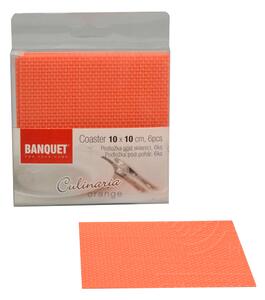 Podložky pod sklenice set 6ks Culinaria BANQUET (10x10cm) - Orange