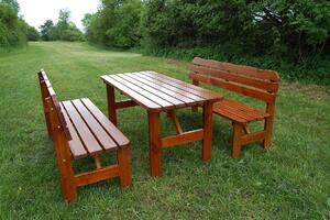 Zahradní set Anka 150 cm moření výběr povrchové úpravy Bez nátěru