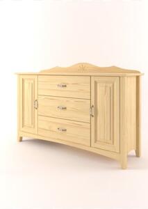 Komoda Castello Borovice povrchová úprava so -drew Přírodní ekologický lak