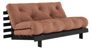 Rozkládací pohovka v cihlové barvě 160 cm Roots Black Night – Karup Design