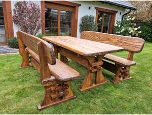 Zahradní set Stefanos VIII moření m1 Teak rozměry m1 150 cm