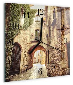 Skleněné hodiny na stěnu Avenue zskc-30x30-00176231