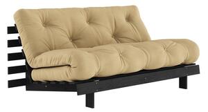 Rozkládací pohovka v hořčicové barvě 160 cm Roots Black Night – Karup Design