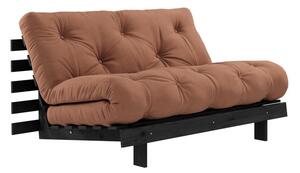 Rozkládací pohovka v cihlové barvě 140 cm Roots Black Night – Karup Design