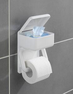 DekorStyle Držák toaletního papíru Wenko 2v1 bílý