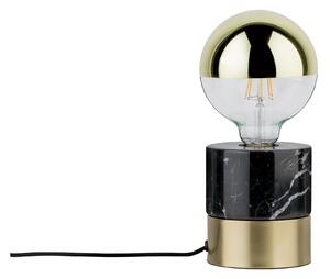 Paulmann 79742 Vala, stolní lampa pro designovou žárovku z černého mramoru a mosazi, 1xE27, výška 12cm