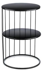 DekorStyle Odkládací stolek Kobus černý