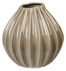 Keramická váza 25 cm Broste WIDE - šedohnědá