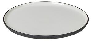 Dezertní talíř 21 cm Broste ESRUM - slonová kost/šedý