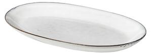 Oválný talíř 30 cm Broste NORDIC SAND - písková