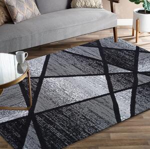 Kusový koberec HASTE Geometrie - černý