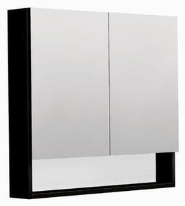 Zrcadlová skříňka SAT Cube Way 80x72 cm lamino černá GALCU3D80HP