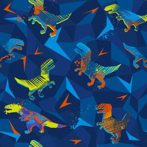 Pro Háčkování Zimní softshell Neon dinosauři
