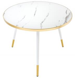 Noble Home Bílý konferenční stolek Paris 60 cm