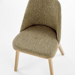 Jídelní židle Porto, dub medový/béžovo zelená