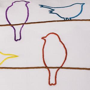 Povlak SMART COLOR birds bílopestrá 45 x 45 cm