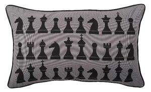 Povlak SMART šachy šedočerná+černá 30 x 50 cm