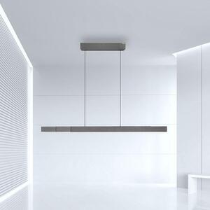 Paul Neuhaus LED závěsné svítidlo PURE-MOTO-RISE elektricky nastavitelná výška dotykový vypínač 2700-5000K platina, d.200cm
