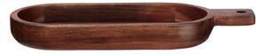 Nízká dřevěná miska s rukojetí WOOD ASA Selection