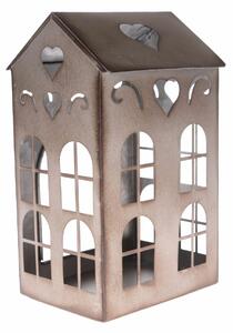 Kovový svícen Rustik House, 12,2 x 20,5 x 10,6 cm