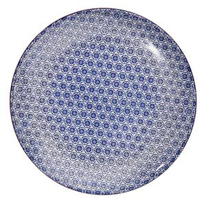 RETRO Jídelní talíř 27 cm - modrá