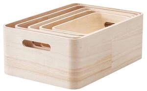 Rig-Tig Set dřevěných úložných boxů SAVE-IT - 5 ks RT101