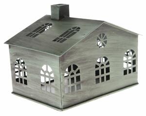 Kovový svícen Rustik House, 16 x 12 x 10 cm