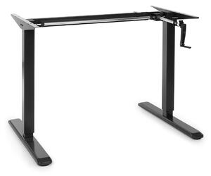 OneConcept Multidesk, výškově nastavitelný psací stůl, manuální, 73–123 cm, černý