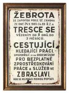 Cedule | Žebrota Zbraslav (různé rámy)