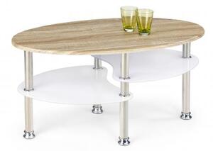 HALMAR MEDEA konferenční stolek dub sonoma/extra bílá 90 x 45 x 50 cm