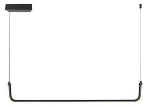 LED Lustr na lanku LED/12W/230V 4000K 90 cm černá