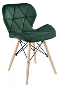 TZB Čalouněná židle MURET VELVET - tmavě zelená