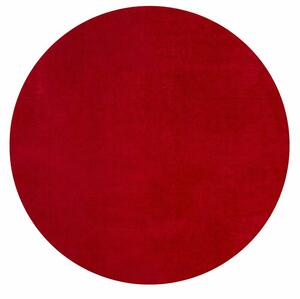 Ayyildiz, Kusový koberec Joy 1400 red kruh, 80x80 (průměr) kruh, červená, chodba / předsíň