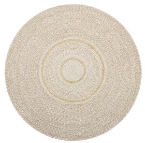 Diamond Carpets India, Ručně vázaný kusový koberec Cirra J-50 Natural kruh, 120x120 (průměr) kruh, béžová, chodba / předsíň