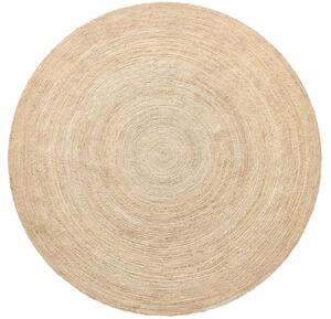 Diamond Carpets India, Ručně vázaný kusový koberec Rhea J-11 Natural kruh, 120x120 (průměr) kruh, béžová, chodba / předsíň