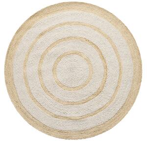 Diamond Carpets India, Ručně vázaný kusový koberec Ellara SM 05 Natural kruh, 120x120 (průměr) kruh, béžová, chodba / předsíň