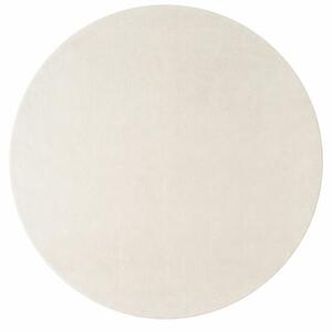 Ayyildiz, Kusový koberec Joy 1400 cream kruh, 120x120 (průměr) kruh, bílá, chodba / předsíň