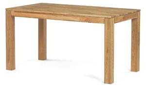 Vikio Jídelní stůl 140x80 cm masiv dub bílý povrchová úprava olejem AJS157D-140